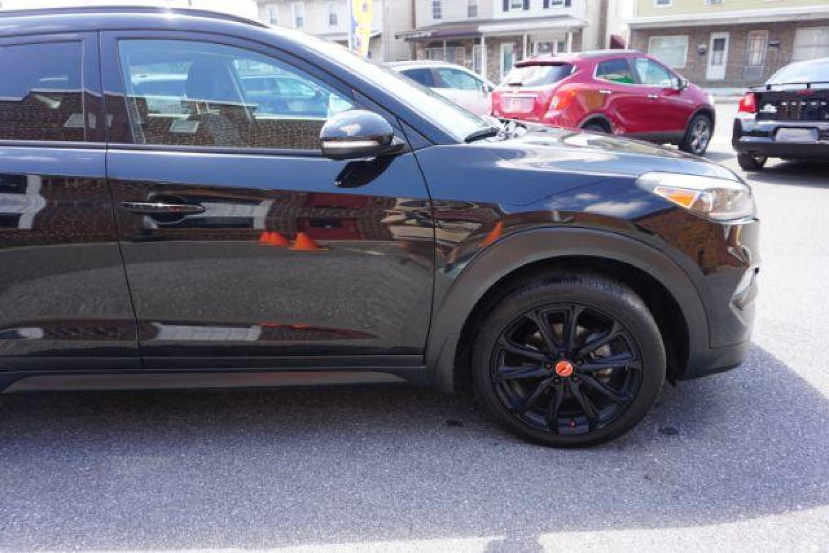 2017 Black Noir Pearl /Black Hyundai Tucson Night (KM8J3CA29HU) with an 1.6L I-4 gasoline direct injection engine, located at 312 Centre Ave, Schuylkill Haven, PA, 17972, (570) 593-5278, 40.638130, -76.177383 - Photo#6