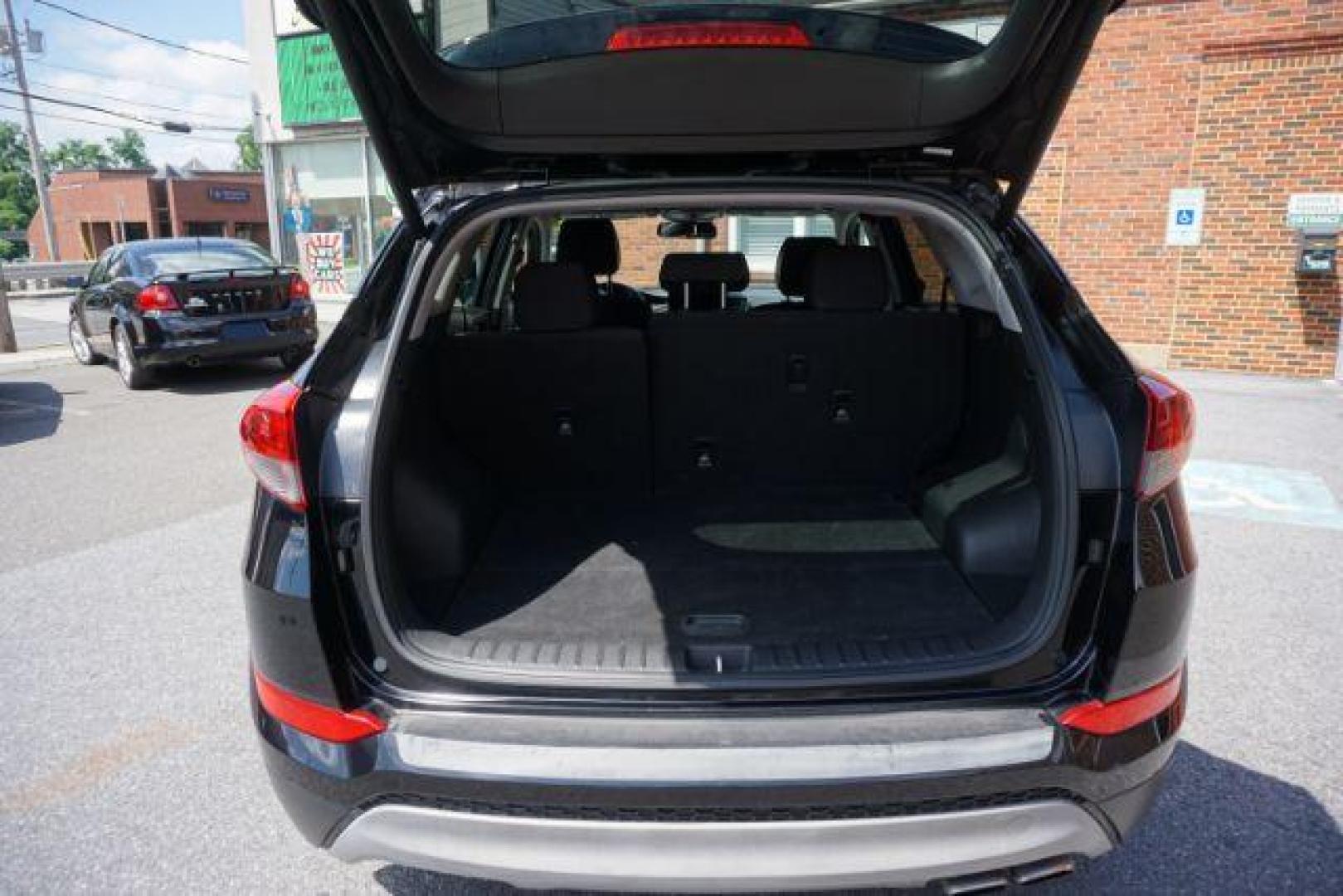 2017 Black Noir Pearl /Black Hyundai Tucson Night (KM8J3CA29HU) with an 1.6L I-4 gasoline direct injection engine, located at 312 Centre Ave, Schuylkill Haven, PA, 17972, (570) 593-5278, 40.638130, -76.177383 - Photo#17