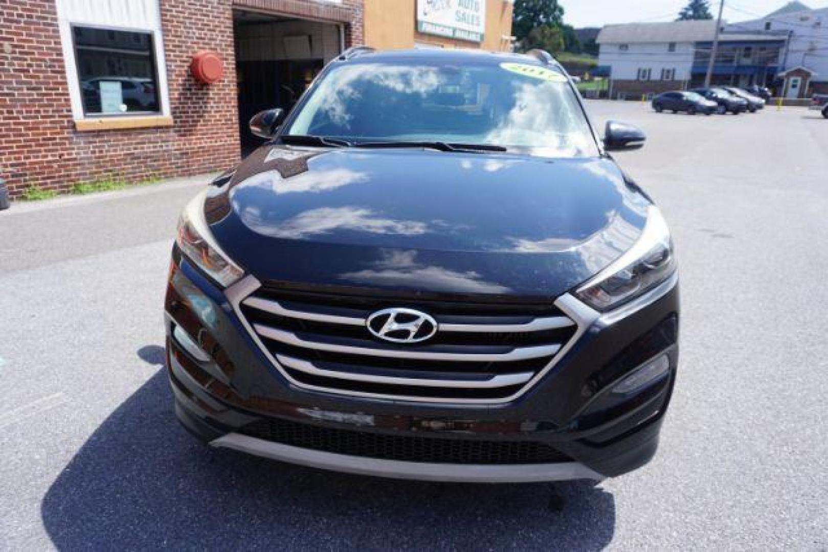 2017 Black Noir Pearl /Black Hyundai Tucson Night (KM8J3CA29HU) with an 1.6L I-4 gasoline direct injection engine, located at 312 Centre Ave, Schuylkill Haven, PA, 17972, (570) 593-5278, 40.638130, -76.177383 - Photo#7