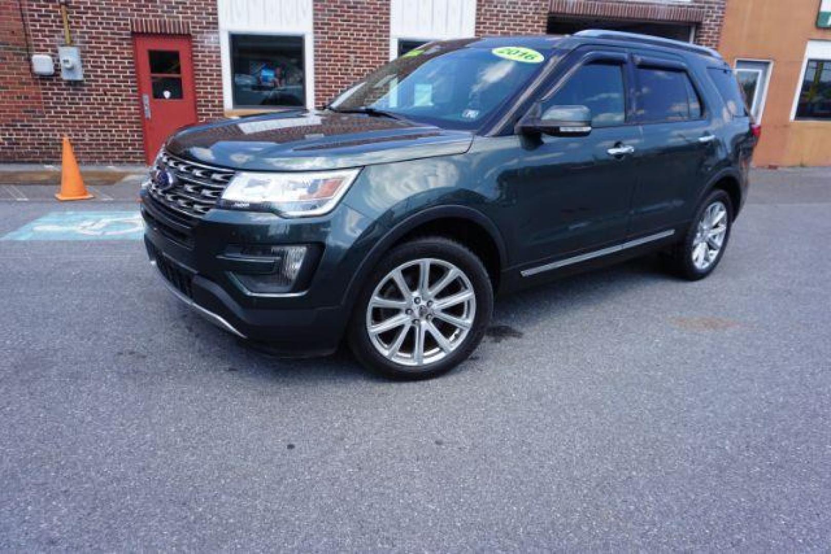 2016 Bronze Fire Metallic Tinted Clearcoat /Ebony Black Ford Explorer Limited (1FM5K8F85GG) with an EcoBoost 2.3L I-4 gasoline direct injection engine, located at 312 Centre Ave, Schuylkill Haven, PA, 17972, (570) 593-5278, 40.638130, -76.177383 - Photo#28