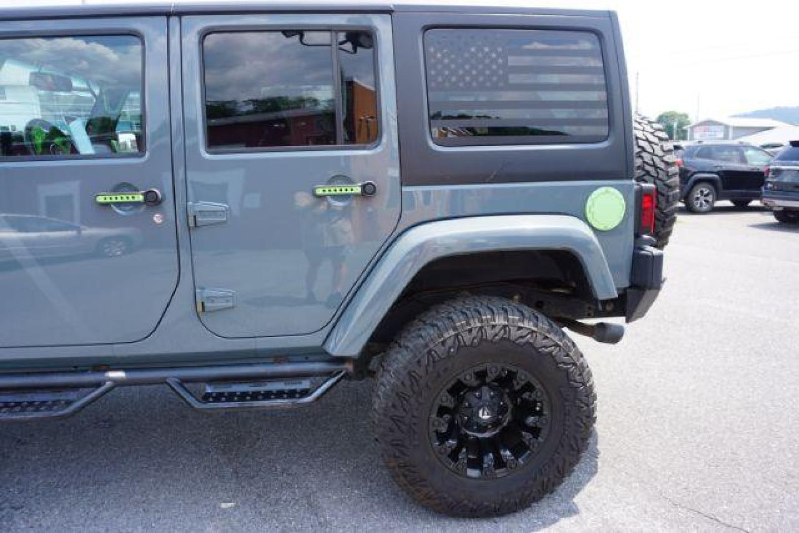 2015 Billet Silver Metallic Clearcoat /Black Jeep Wrangler Unlimited Sahara (1C4HJWEG5FL) with an 3.6L V-6 DOHC engine, located at 312 Centre Ave, Schuylkill Haven, PA, 17972, (570) 593-5278, 40.638130, -76.177383 - Photo#2