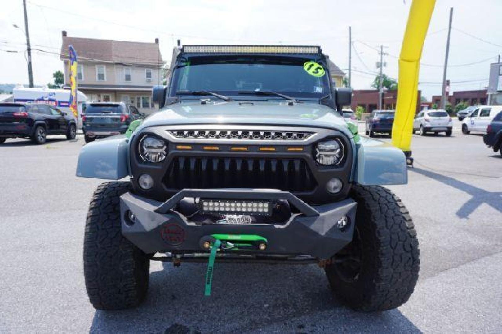 2015 Billet Silver Metallic Clearcoat /Black Jeep Wrangler Unlimited Sahara (1C4HJWEG5FL) with an 3.6L V-6 DOHC engine, located at 312 Centre Ave, Schuylkill Haven, PA, 17972, (570) 593-5278, 40.638130, -76.177383 - Photo#26