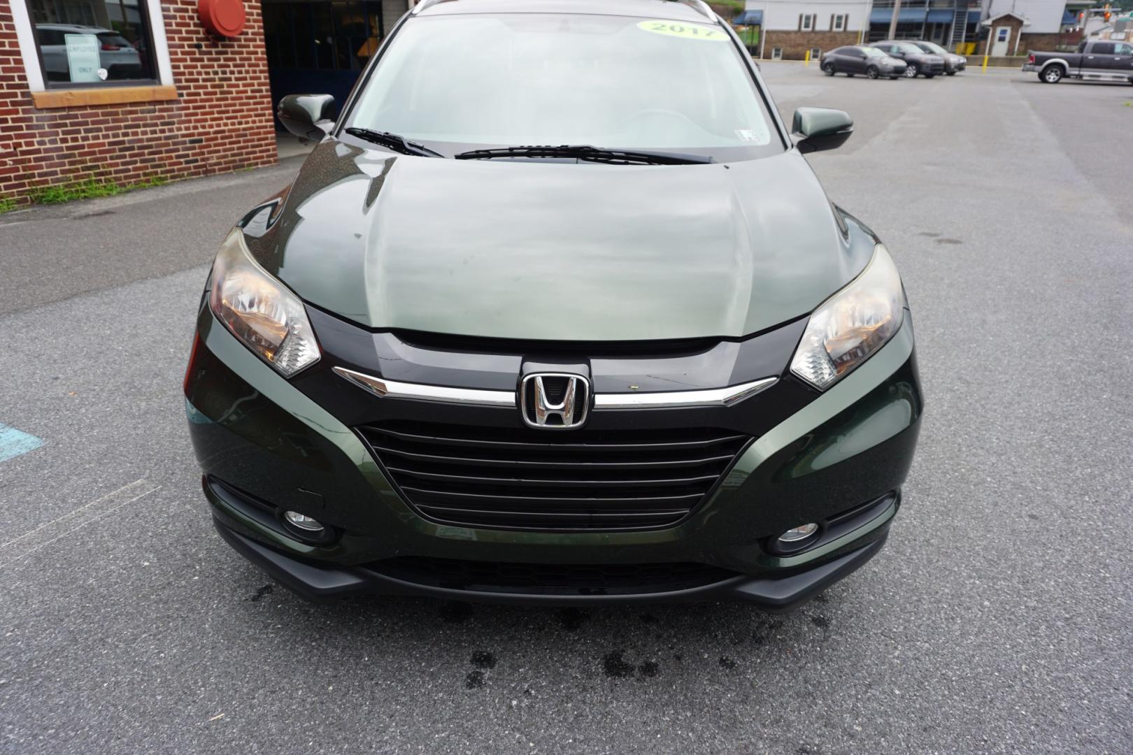 2017 Misty Green Pearl /Gray HONDA HR-V EX-L W/ NAVI (3CZRU6H77HM) with an 1.8L I-4 variable valve control engine, located at 312 Centre Ave, Schuylkill Haven, PA, 17972, (570) 593-5278, 40.638130, -76.177383- Photo#0