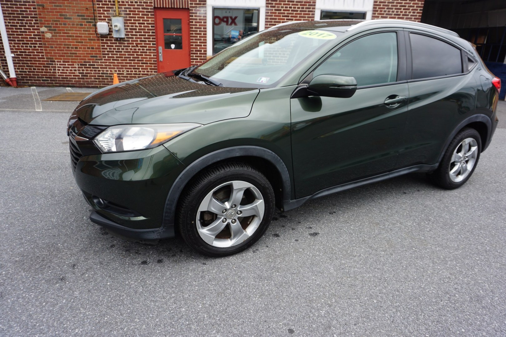 2017 Misty Green Pearl /Gray HONDA HR-V EX-L W/ NAVI (3CZRU6H77HM) with an 1.8L I-4 variable valve control engine, located at 312 Centre Ave, Schuylkill Haven, PA, 17972, (570) 593-5278, 40.638130, -76.177383 - Photo#1