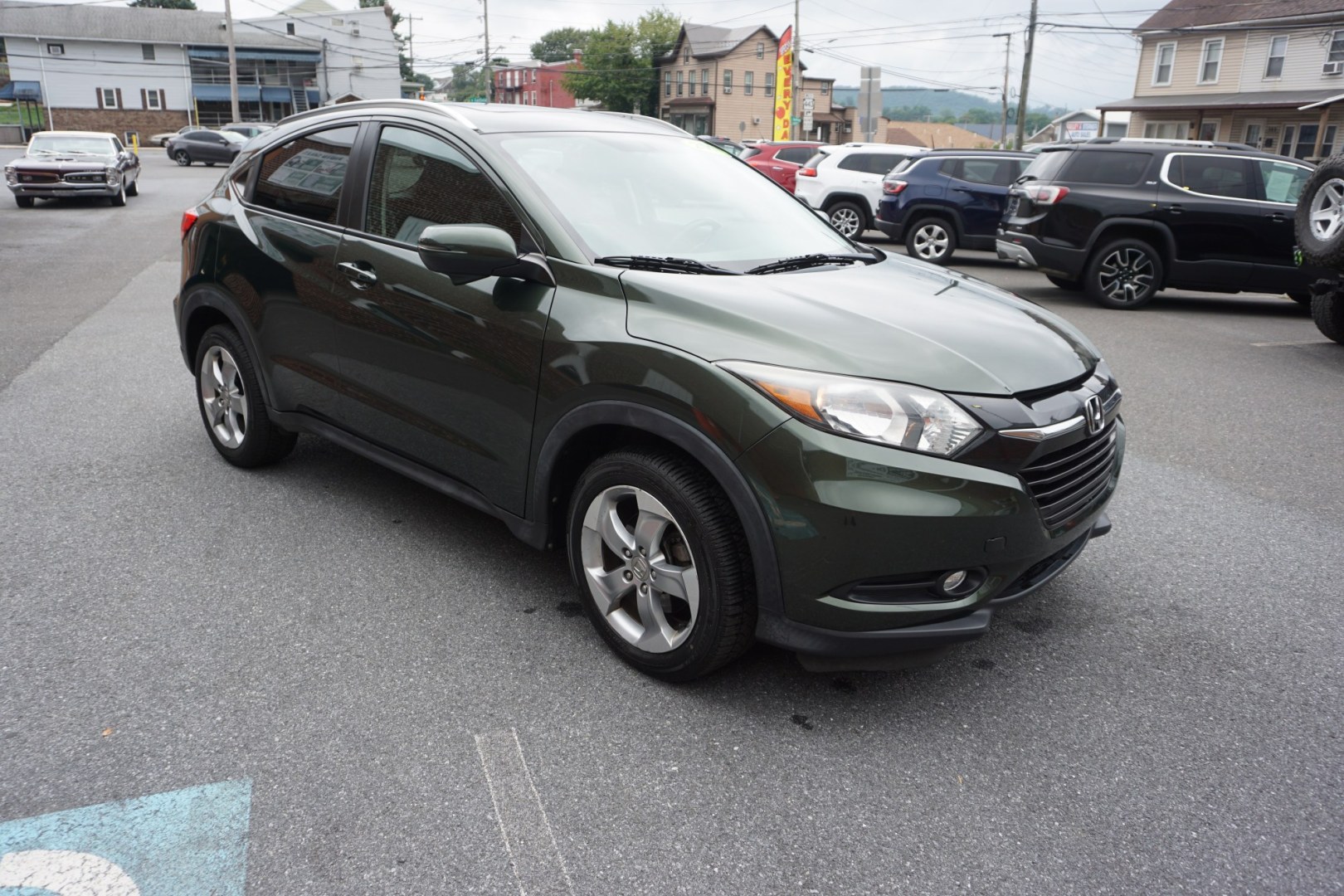 2017 Misty Green Pearl /Gray HONDA HR-V EX-L W/ NAVI (3CZRU6H77HM) with an 1.8L I-4 variable valve control engine, located at 312 Centre Ave, Schuylkill Haven, PA, 17972, (570) 593-5278, 40.638130, -76.177383 - Photo#13