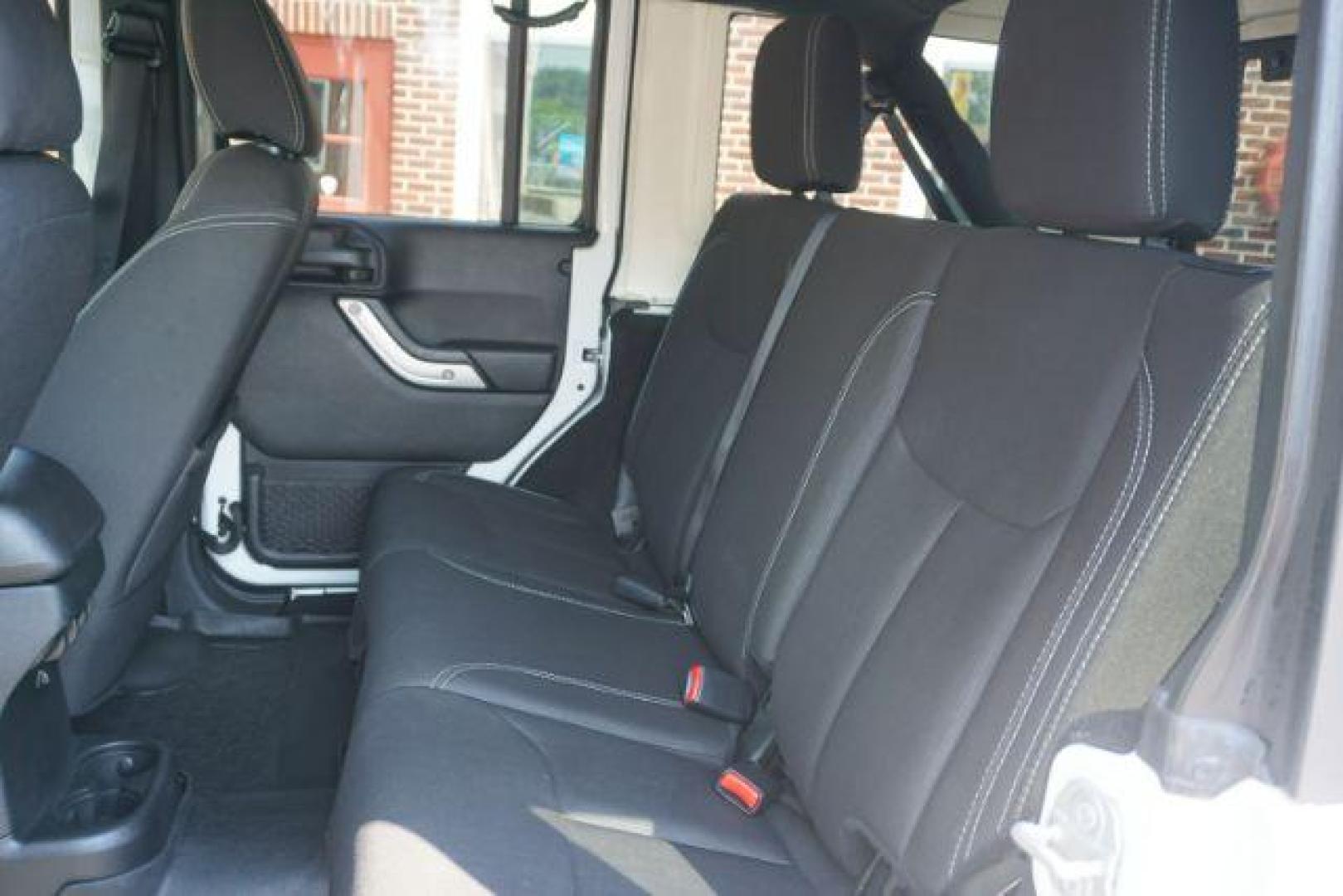2018 Bright White Clearcoat /Black Jeep Wrangler JK Unlimited Sahara 4x4 (1C4BJWEG0JL) with an Pentastar 3.6L V-6 DOHC engine, located at 312 Centre Ave, Schuylkill Haven, PA, 17972, (570) 593-5278, 40.638130, -76.177383 - Photo#15
