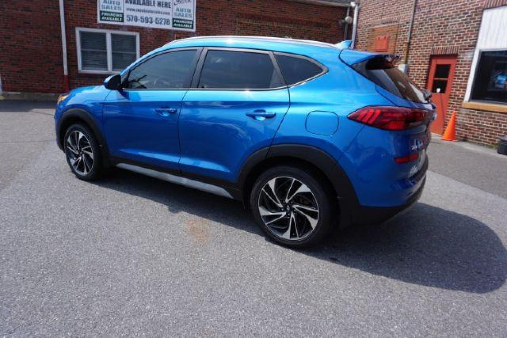 2021 Aqua Blue /Gray Hyundai Tucson Sport (KM8J3CALXMU) with an Theta 2.4L I-4 gasoline direct injection engine, located at 312 Centre Ave, Schuylkill Haven, PA, 17972, (570) 593-5278, 40.638130, -76.177383 - Photo#2