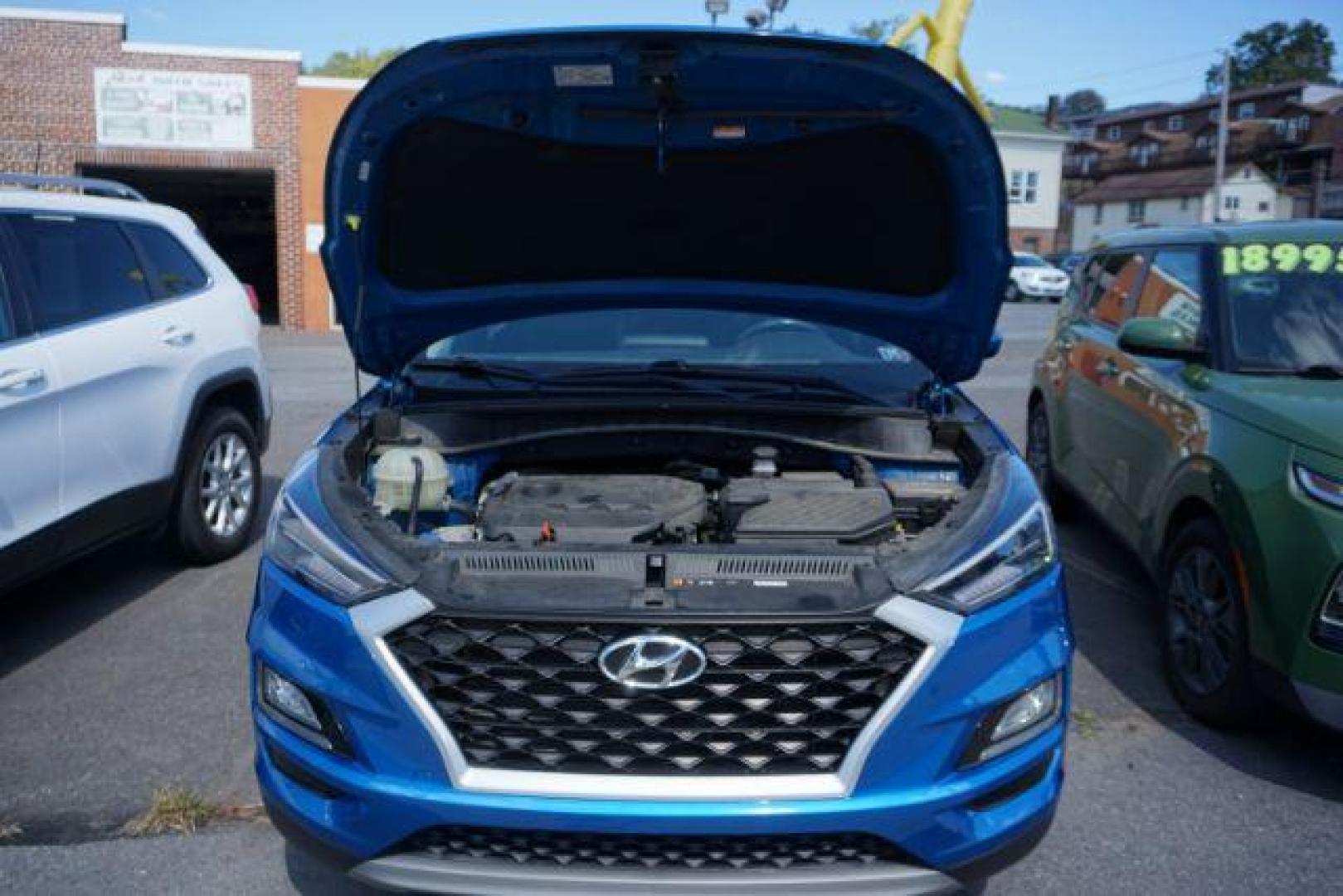 2021 Aqua Blue /Gray Hyundai Tucson Sport (KM8J3CALXMU) with an Theta 2.4L I-4 gasoline direct injection engine, located at 312 Centre Ave, Schuylkill Haven, PA, 17972, (570) 593-5278, 40.638130, -76.177383 - Photo#66