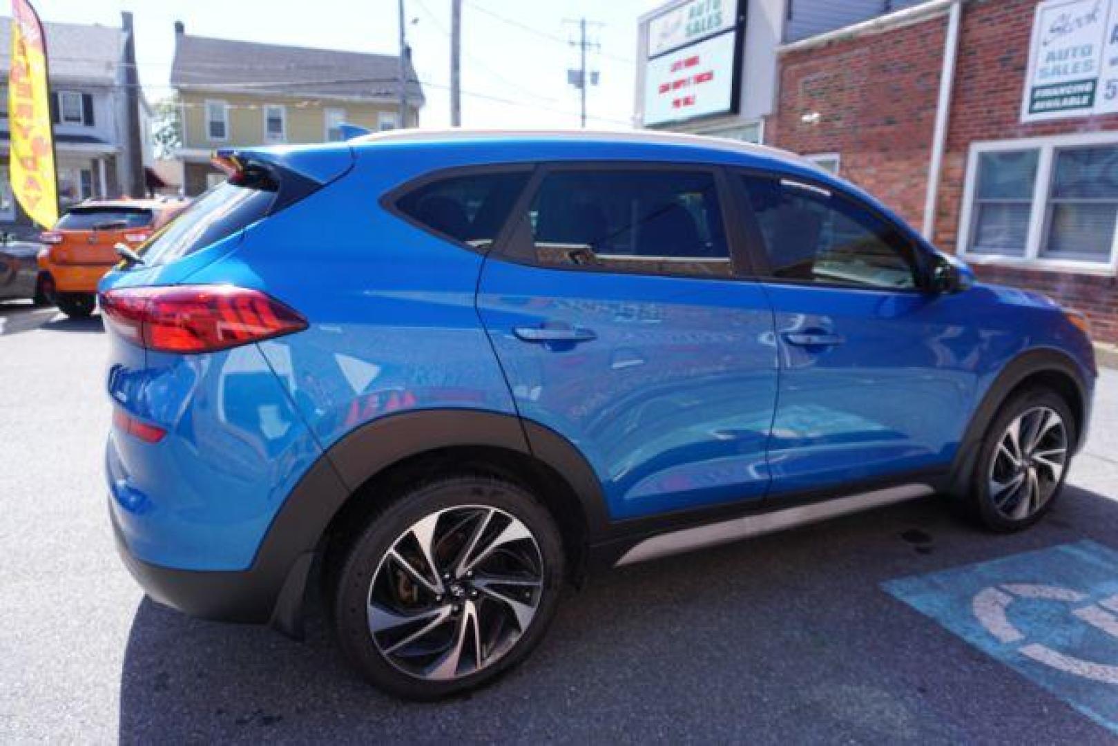 2021 Aqua Blue /Gray Hyundai Tucson Sport (KM8J3CALXMU) with an Theta 2.4L I-4 gasoline direct injection engine, located at 312 Centre Ave, Schuylkill Haven, PA, 17972, (570) 593-5278, 40.638130, -76.177383 - Photo#78