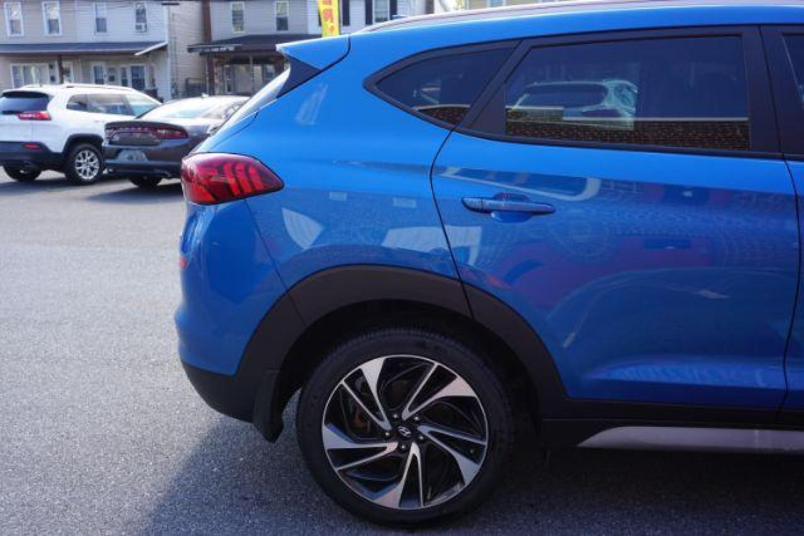 2021 Aqua Blue /Gray Hyundai Tucson Sport (KM8J3CALXMU) with an Theta 2.4L I-4 gasoline direct injection engine, located at 312 Centre Ave, Schuylkill Haven, PA, 17972, (570) 593-5278, 40.638130, -76.177383 - Photo#80