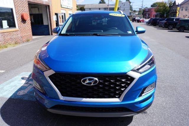 2021 Aqua Blue /Gray Hyundai Tucson Sport (KM8J3CALXMU) with an Theta 2.4L I-4 gasoline direct injection engine, located at 312 Centre Ave, Schuylkill Haven, PA, 17972, (570) 593-5278, 40.638130, -76.177383 - Photo#1