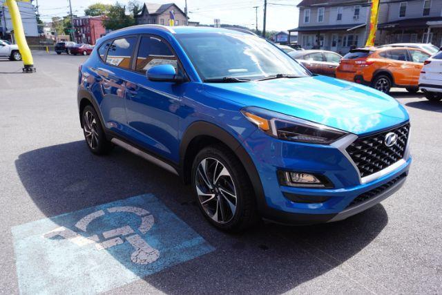 2021 Aqua Blue /Gray Hyundai Tucson Sport (KM8J3CALXMU) with an Theta 2.4L I-4 gasoline direct injection engine, located at 312 Centre Ave, Schuylkill Haven, PA, 17972, (570) 593-5278, 40.638130, -76.177383 - Photo#16