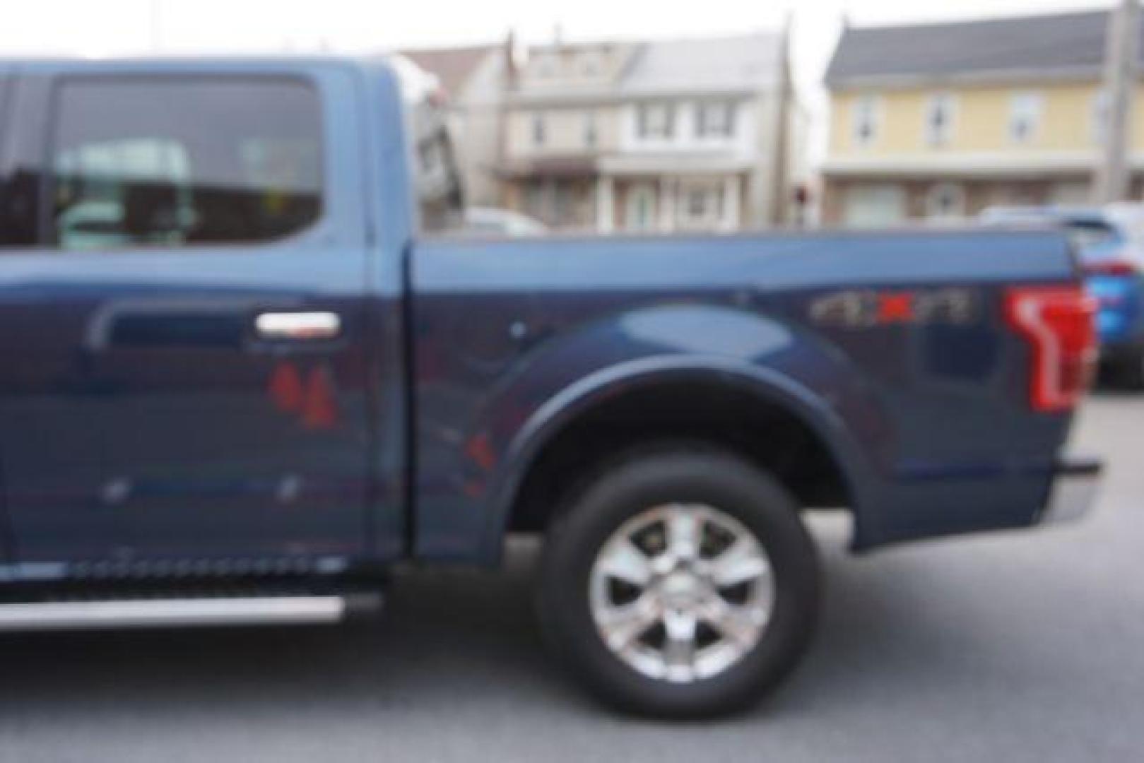 2017 Lightning Blue /Medium Light Camel Ford F-150 LARIAT (1FTEW1EP3HF) with an EcoBoost 2.7L V-6 gasoline direct injection engine, located at 312 Centre Ave, Schuylkill Haven, PA, 17972, (570) 593-5278, 40.638130, -76.177383 - Photo#8