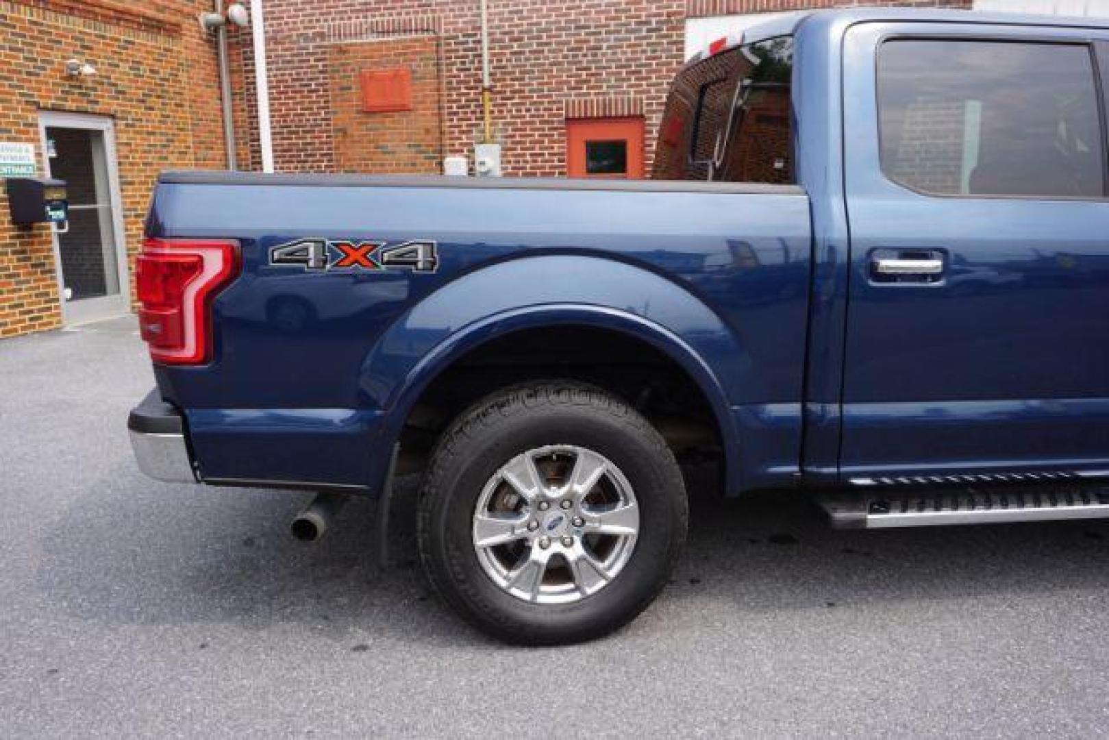 2017 Lightning Blue /Medium Light Camel Ford F-150 LARIAT (1FTEW1EP3HF) with an EcoBoost 2.7L V-6 gasoline direct injection engine, located at 312 Centre Ave, Schuylkill Haven, PA, 17972, (570) 593-5278, 40.638130, -76.177383 - Photo#10