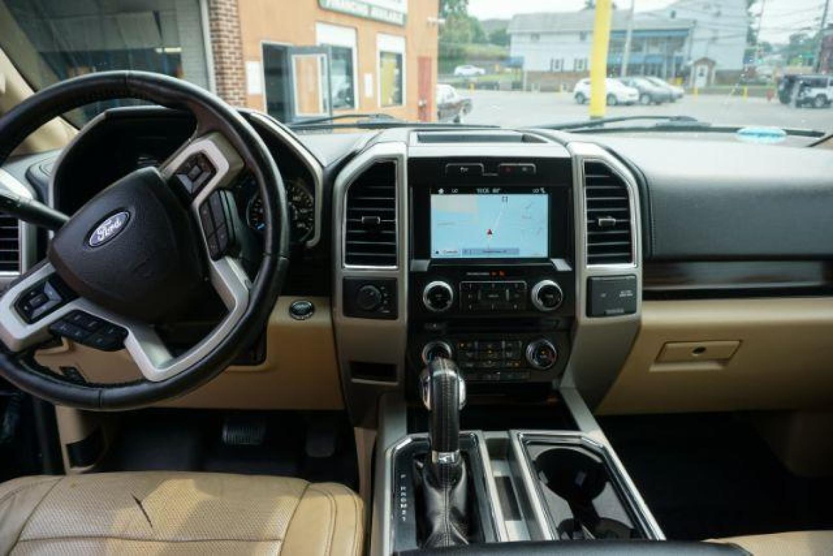 2017 Lightning Blue /Medium Light Camel Ford F-150 LARIAT (1FTEW1EP3HF) with an EcoBoost 2.7L V-6 gasoline direct injection engine, located at 312 Centre Ave, Schuylkill Haven, PA, 17972, (570) 593-5278, 40.638130, -76.177383 - Photo#25