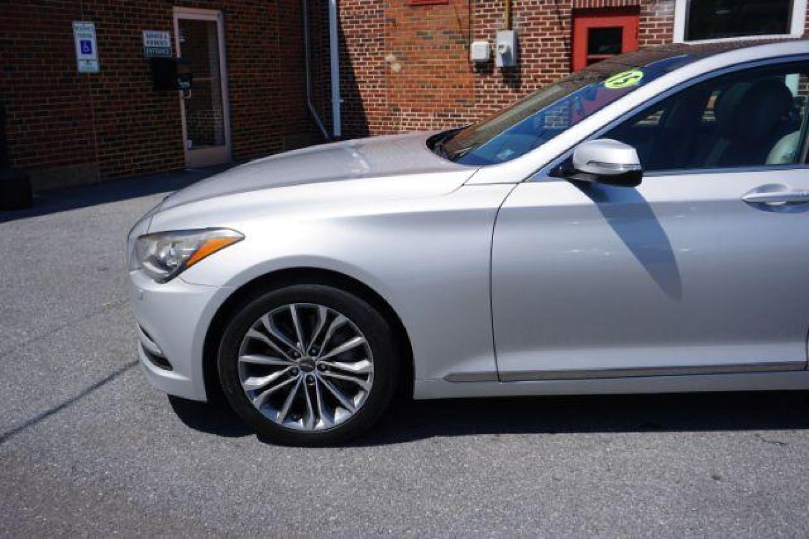 2015 Empire State Gray /Grey Hyundai Genesis 3.8 (KMHGN4JE0FU) with an Lambda 3.8L V-6 gasoline direct injection engine, located at 312 Centre Ave, Schuylkill Haven, PA, 17972, (570) 593-5278, 40.638130, -76.177383 - Photo#3