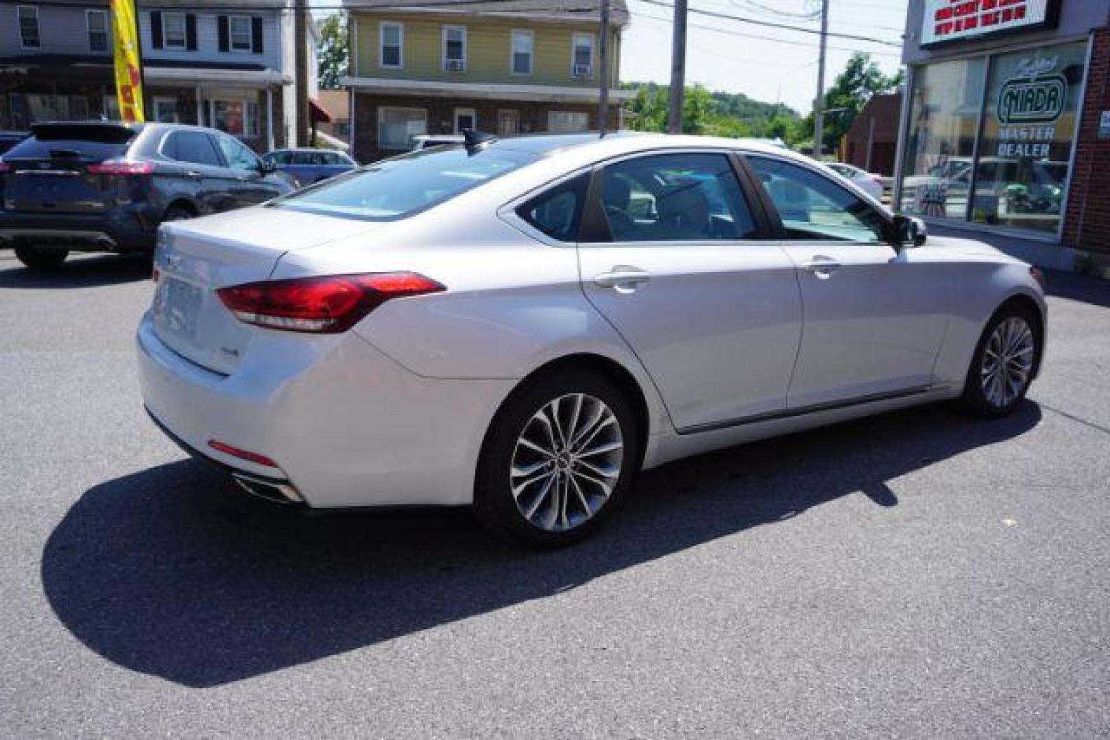 2015 Empire State Gray /Grey Hyundai Genesis 3.8 (KMHGN4JE0FU) with an Lambda 3.8L V-6 gasoline direct injection engine, located at 312 Centre Ave, Schuylkill Haven, PA, 17972, (570) 593-5278, 40.638130, -76.177383 - Photo#6