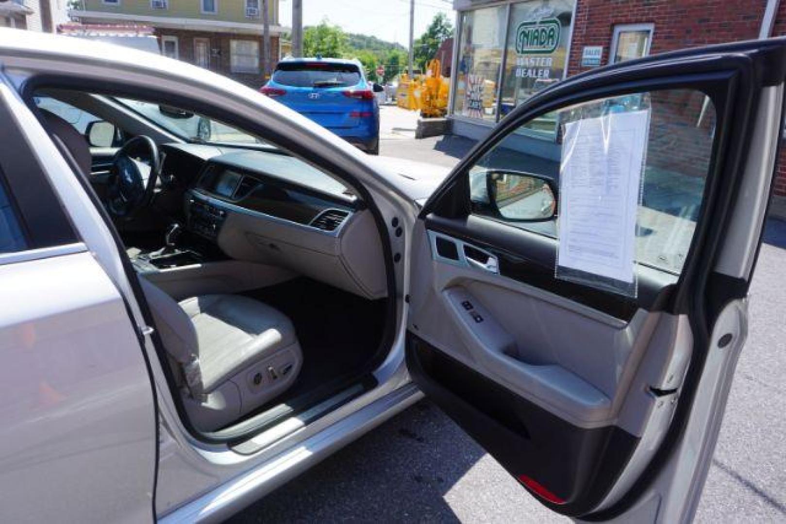 2015 Empire State Gray /Grey Hyundai Genesis 3.8 (KMHGN4JE0FU) with an Lambda 3.8L V-6 gasoline direct injection engine, located at 312 Centre Ave, Schuylkill Haven, PA, 17972, (570) 593-5278, 40.638130, -76.177383 - Photo#27
