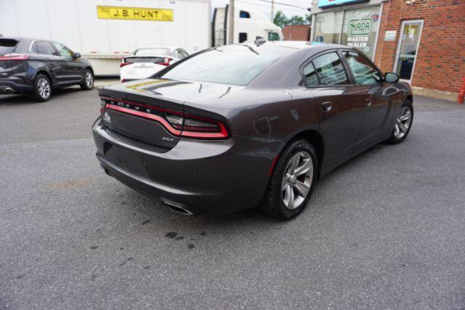 2018 Gray /gray Dodge Charger SXT Plus (2C3CDXHG6JH) with an 3.6L V6 DOHC 24V engine, 8-Speed Automatic transmission, located at 312 Centre Ave, Schuylkill Haven, PA, 17972, (570) 593-5278, 40.638130, -76.177383 - Photo#11