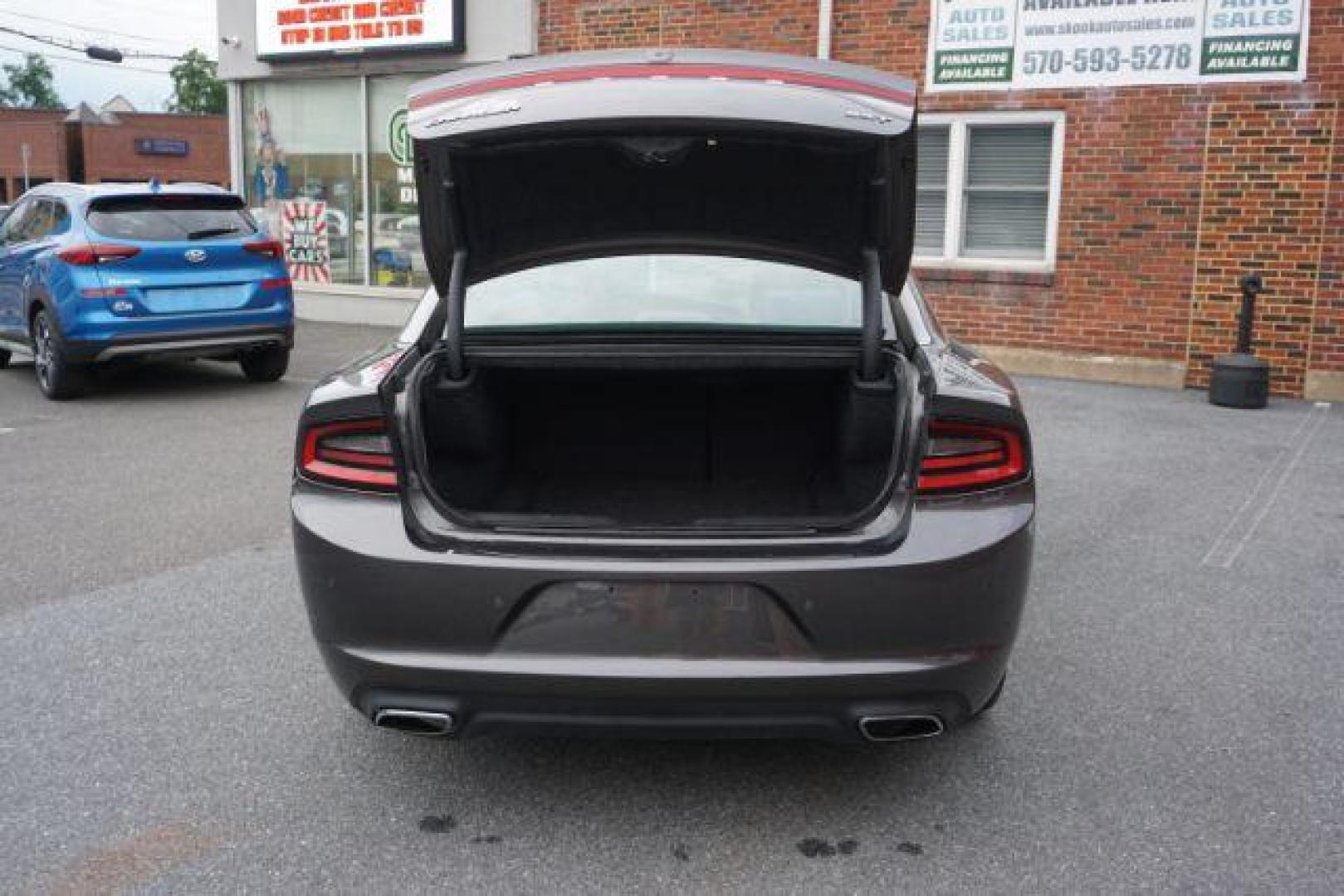 2018 Gray /gray Dodge Charger SXT Plus (2C3CDXHG6JH) with an 3.6L V6 DOHC 24V engine, 8-Speed Automatic transmission, located at 312 Centre Ave, Schuylkill Haven, PA, 17972, (570) 593-5278, 40.638130, -76.177383 - Photo#28