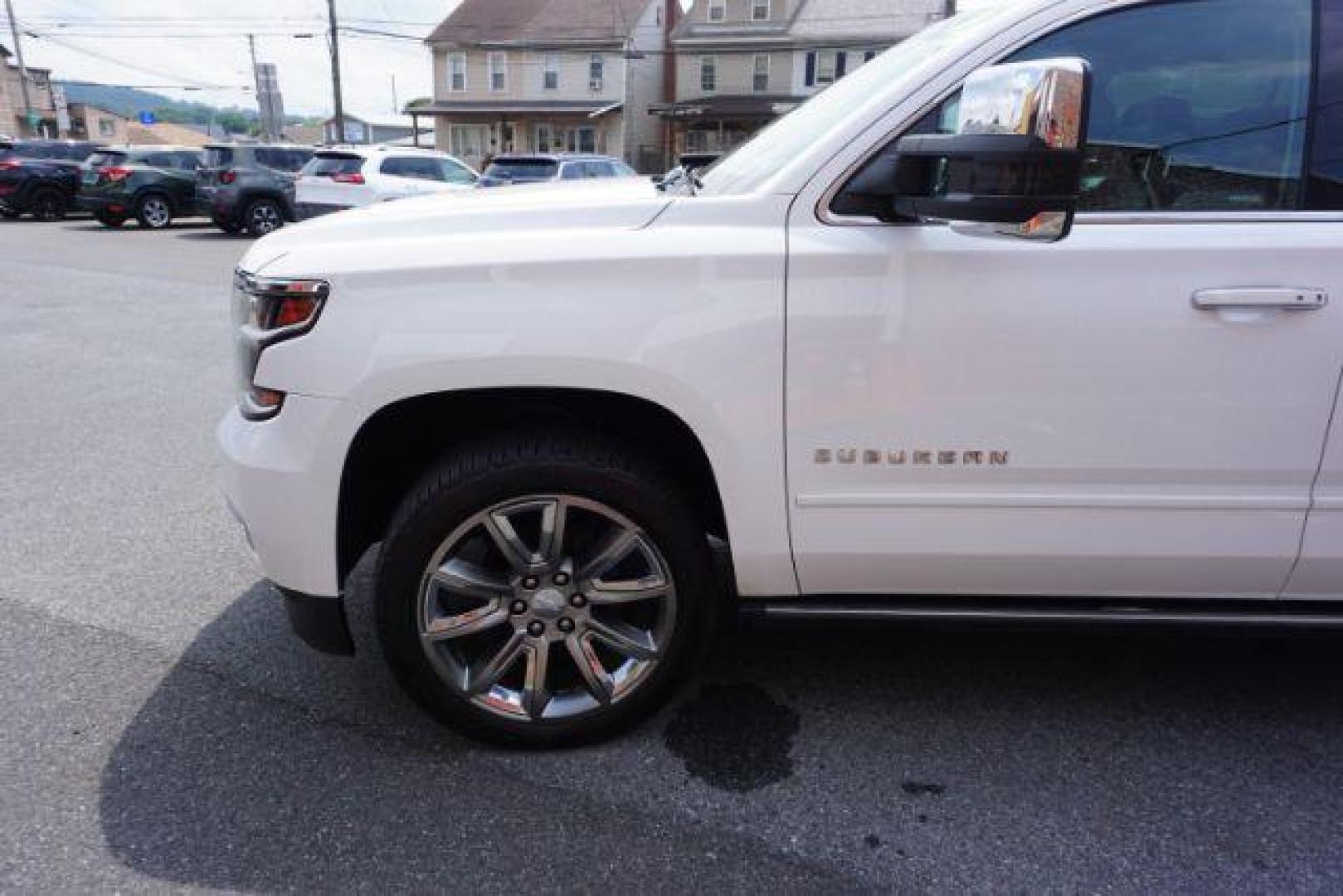 2018 Summit White /Jet Black Chevrolet Suburban Premier (1GNSKJKC3JR) with an EcoTec3 5.3L V-8 gasoline direct injection engine, located at 312 Centre Ave, Schuylkill Haven, PA, 17972, (570) 593-5278, 40.638130, -76.177383 - Photo#1