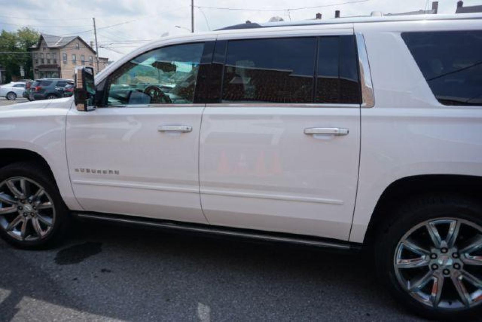 2018 Summit White /Jet Black Chevrolet Suburban Premier (1GNSKJKC3JR) with an EcoTec3 5.3L V-8 gasoline direct injection engine, located at 312 Centre Ave, Schuylkill Haven, PA, 17972, (570) 593-5278, 40.638130, -76.177383 - Photo#2