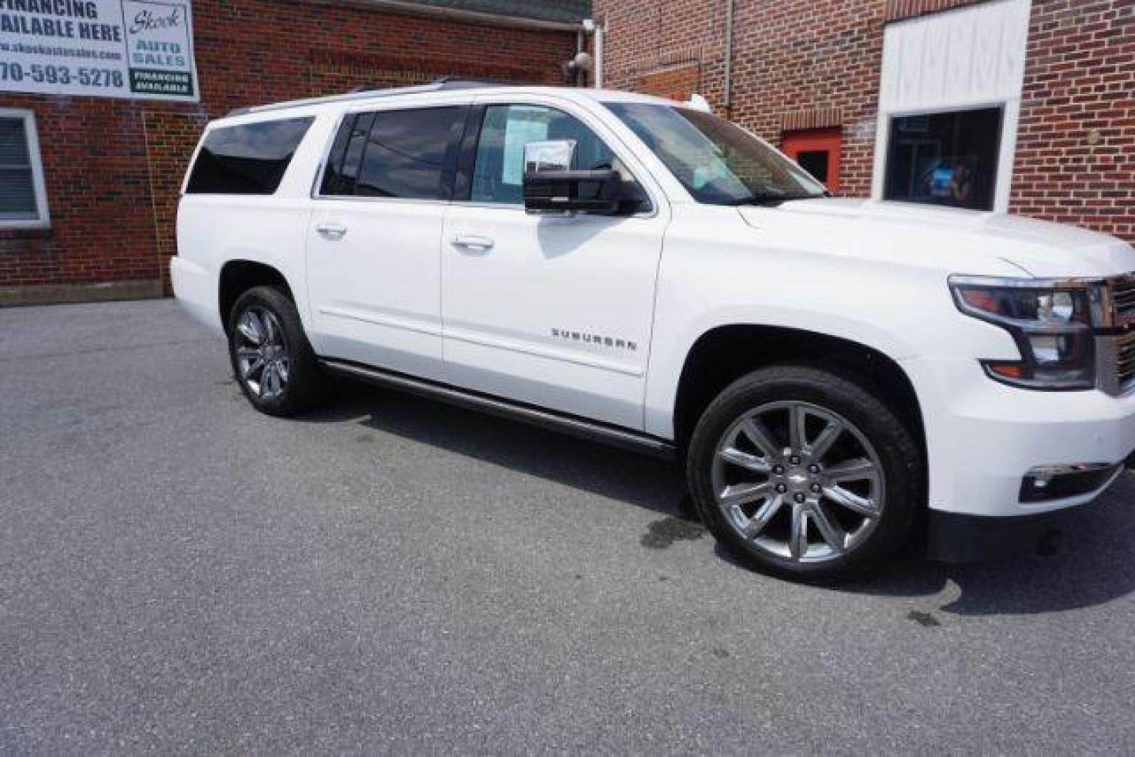 2018 Summit White /Jet Black Chevrolet Suburban Premier (1GNSKJKC3JR) with an EcoTec3 5.3L V-8 gasoline direct injection engine, located at 312 Centre Ave, Schuylkill Haven, PA, 17972, (570) 593-5278, 40.638130, -76.177383 - Photo#19