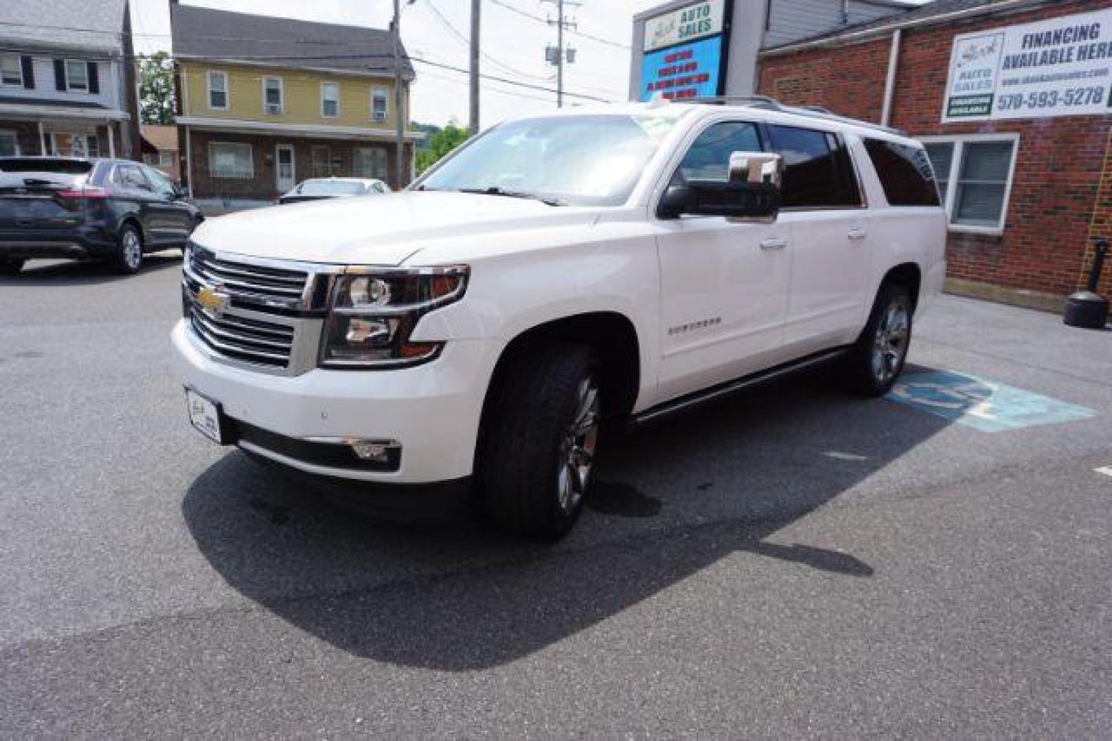 2018 Summit White /Jet Black Chevrolet Suburban Premier (1GNSKJKC3JR) with an EcoTec3 5.3L V-8 gasoline direct injection engine, located at 312 Centre Ave, Schuylkill Haven, PA, 17972, (570) 593-5278, 40.638130, -76.177383 - Photo#49