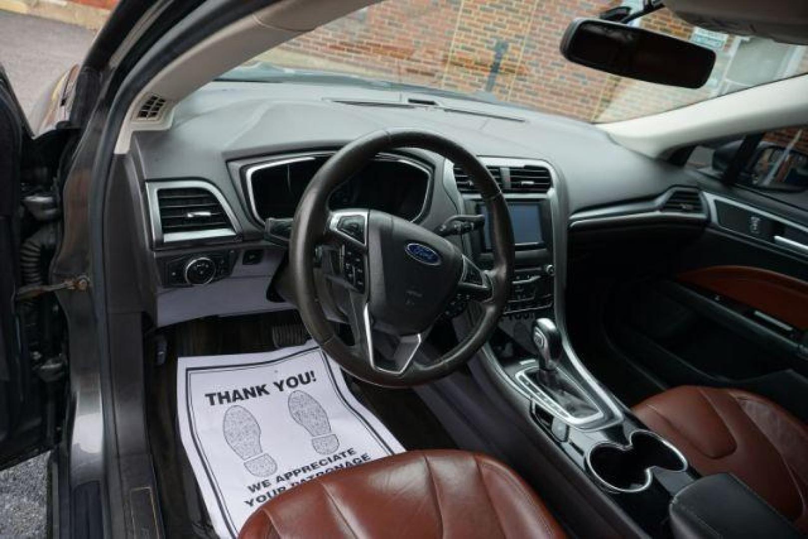 2015 Gray /Terracotta Ford Fusion SE (3FA6P0HD3FR) , located at 312 Centre Ave, Schuylkill Haven, PA, 17972, (570) 593-5278, 40.638130, -76.177383 - Photo#17