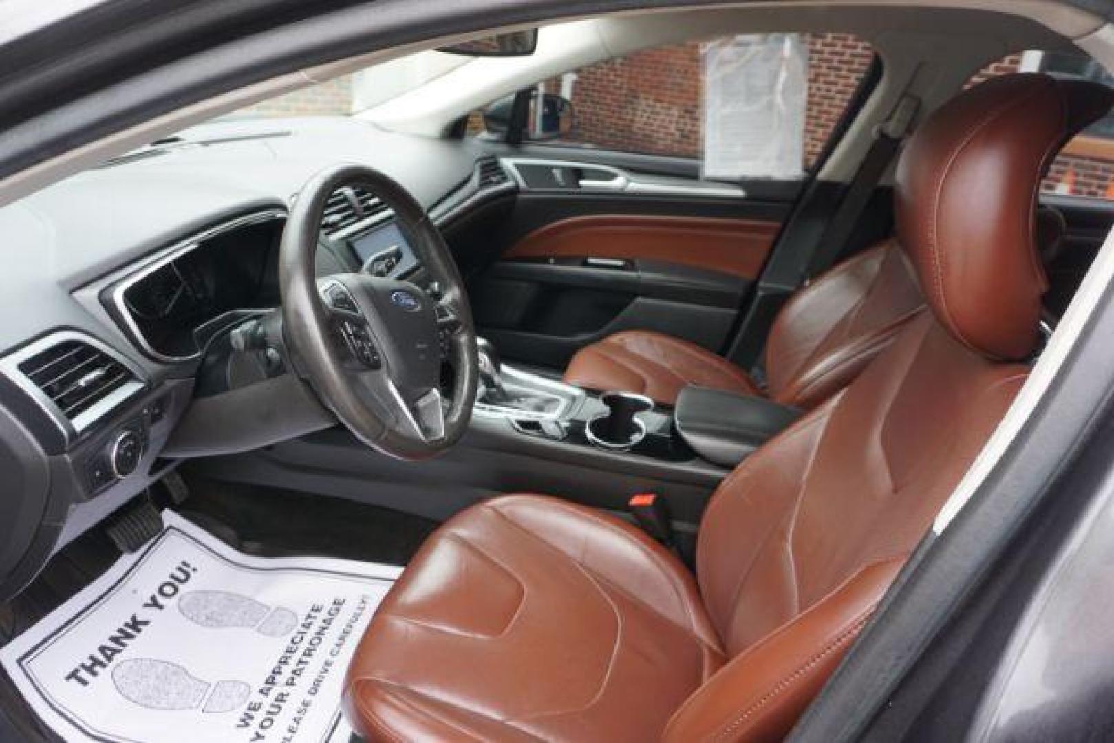 2015 Gray /Terracotta Ford Fusion SE (3FA6P0HD3FR) , located at 312 Centre Ave, Schuylkill Haven, PA, 17972, (570) 593-5278, 40.638130, -76.177383 - Photo#19