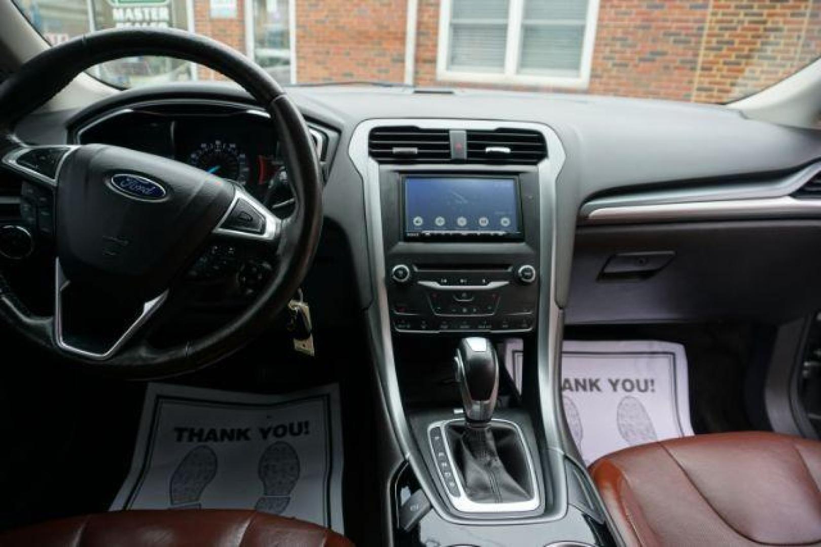 2015 Gray /Terracotta Ford Fusion SE (3FA6P0HD3FR) , located at 312 Centre Ave, Schuylkill Haven, PA, 17972, (570) 593-5278, 40.638130, -76.177383 - Photo#26
