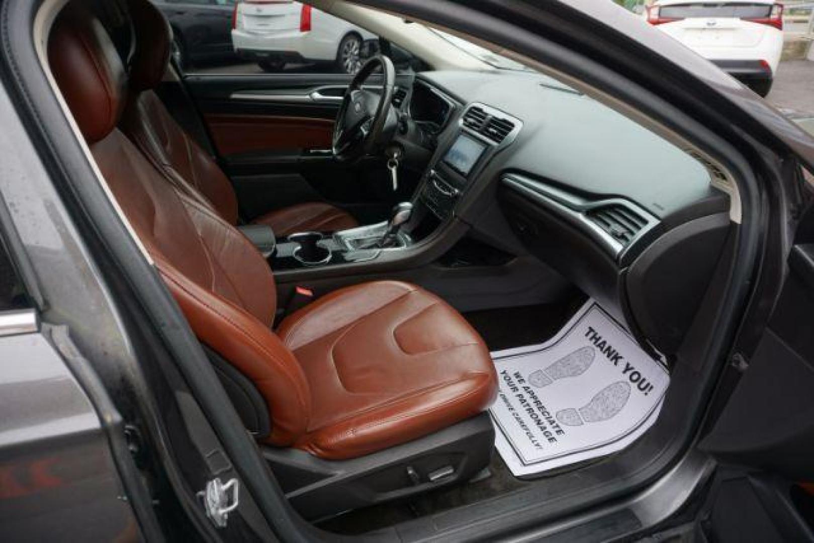 2015 Gray /Terracotta Ford Fusion SE (3FA6P0HD3FR) , located at 312 Centre Ave, Schuylkill Haven, PA, 17972, (570) 593-5278, 40.638130, -76.177383 - Photo#30