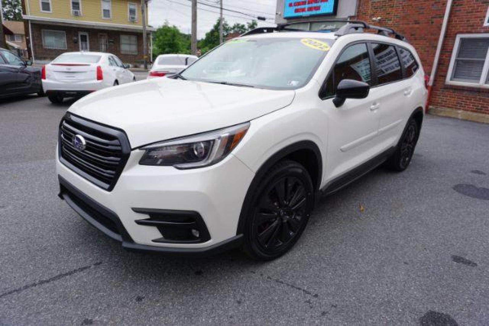 2022 Crystal White Pearl /Gray Subaru Ascent Onyx Edition (4S4WMAJD5N3) with an 2.4L H-4 gasoline direct injection engine, located at 312 Centre Ave, Schuylkill Haven, PA, 17972, (570) 593-5278, 40.638130, -76.177383 - Photo#2