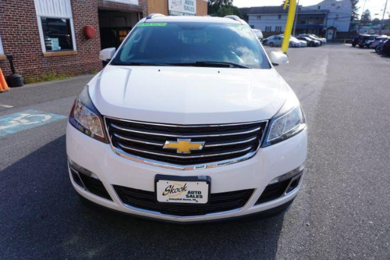 2016 Summit White /Dark Titanium/Light Titanium Chevrolet Traverse 1LT (1GNKVGKD3GJ) with an 3.6L V-6 gasoline direct injection engine, located at 312 Centre Ave, Schuylkill Haven, PA, 17972, (570) 593-5278, 40.638130, -76.177383 - Photo#1