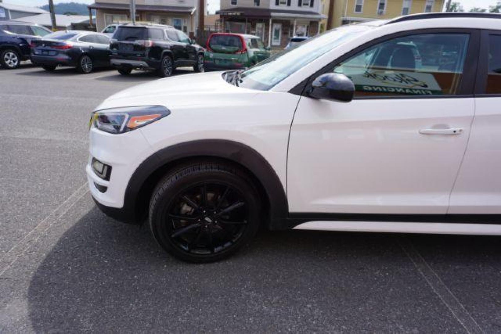 2019 Dazzling White /Black Hyundai Tucson Night (KM8J3CAL0KU) with an Theta 2.4L I-4 gasoline direct injection engine, located at 312 Centre Ave, Schuylkill Haven, PA, 17972, (570) 593-5278, 40.638130, -76.177383 - Photo#3