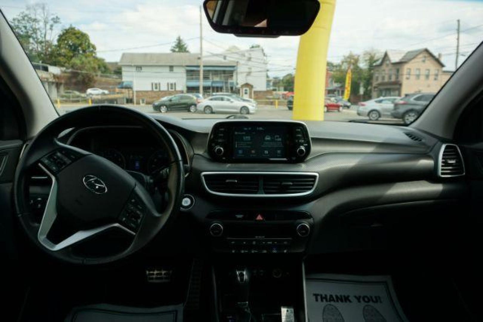 2019 Dazzling White /Black Hyundai Tucson Night (KM8J3CAL0KU) with an Theta 2.4L I-4 gasoline direct injection engine, located at 312 Centre Ave, Schuylkill Haven, PA, 17972, (570) 593-5278, 40.638130, -76.177383 - Photo#33