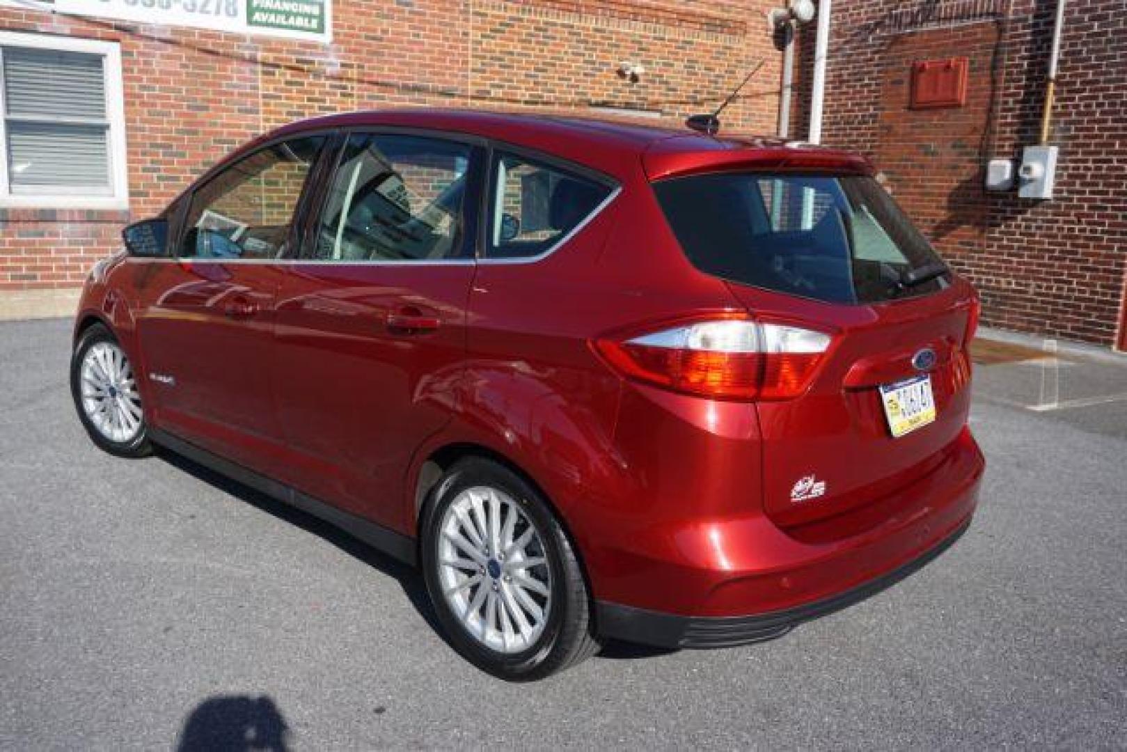 2013 Ruby Red Metallic Tinted Clearcoat /Charcoal Black Ford C-Max Hybrid SEL (1FADP5BU9DL) with an 2L I-4 DOHC engine, located at 312 Centre Ave, Schuylkill Haven, PA, 17972, (570) 593-5278, 40.638130, -76.177383 - Photo#7