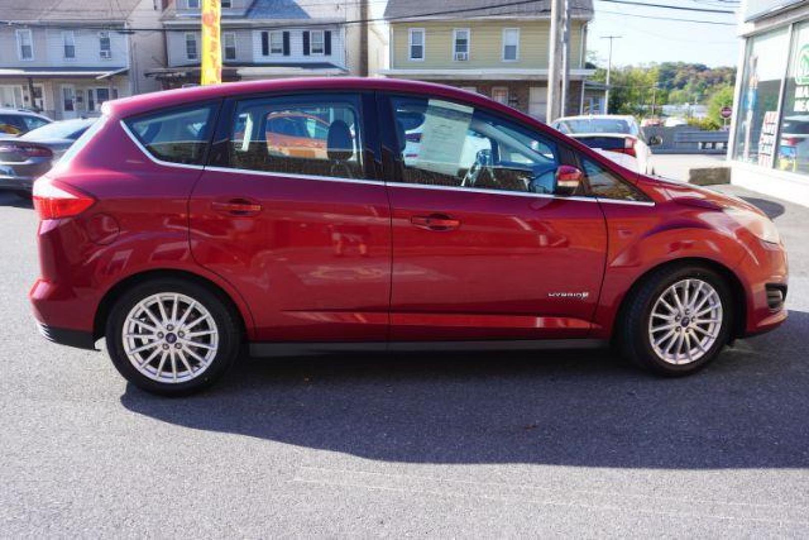 2013 Ruby Red Metallic Tinted Clearcoat /Charcoal Black Ford C-Max Hybrid SEL (1FADP5BU9DL) with an 2L I-4 DOHC engine, located at 312 Centre Ave, Schuylkill Haven, PA, 17972, (570) 593-5278, 40.638130, -76.177383 - Photo#12