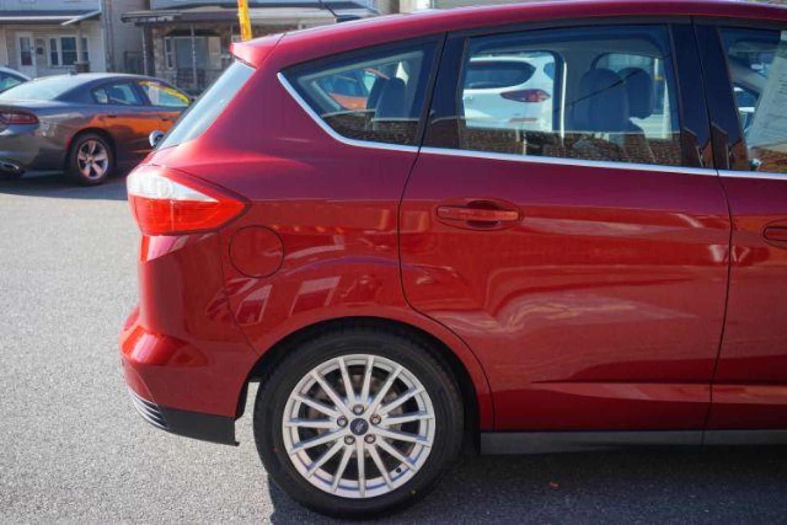 2013 Ruby Red Metallic Tinted Clearcoat /Charcoal Black Ford C-Max Hybrid SEL (1FADP5BU9DL) with an 2L I-4 DOHC engine, located at 312 Centre Ave, Schuylkill Haven, PA, 17972, (570) 593-5278, 40.638130, -76.177383 - Photo#13