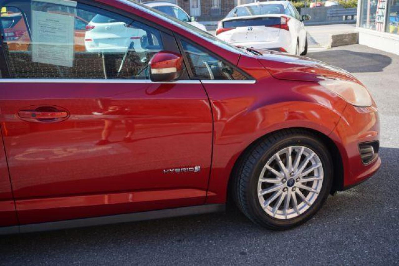 2013 Ruby Red Metallic Tinted Clearcoat /Charcoal Black Ford C-Max Hybrid SEL (1FADP5BU9DL) with an 2L I-4 DOHC engine, located at 312 Centre Ave, Schuylkill Haven, PA, 17972, (570) 593-5278, 40.638130, -76.177383 - Photo#15