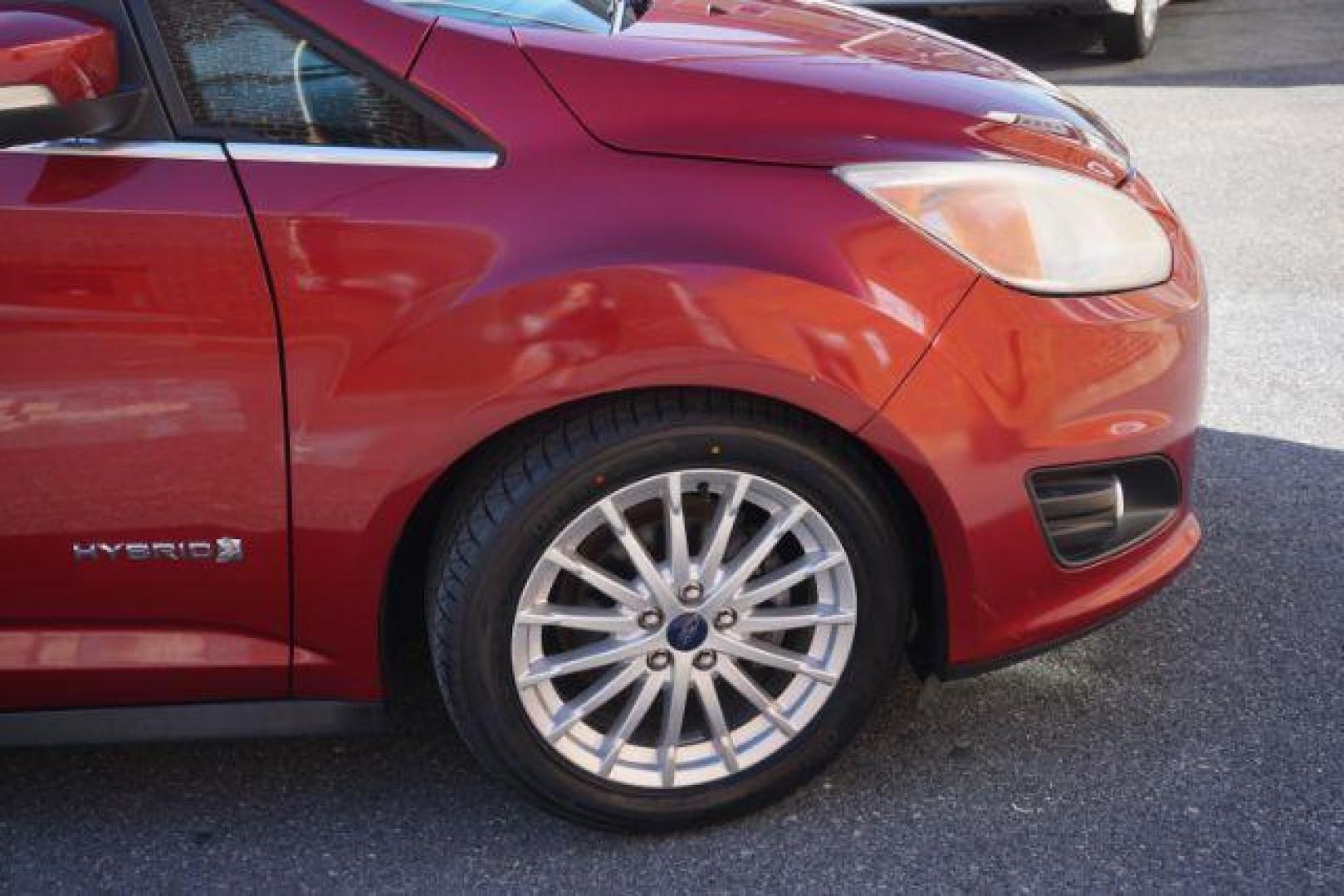 2013 Ruby Red Metallic Tinted Clearcoat /Charcoal Black Ford C-Max Hybrid SEL (1FADP5BU9DL) with an 2L I-4 DOHC engine, located at 312 Centre Ave, Schuylkill Haven, PA, 17972, (570) 593-5278, 40.638130, -76.177383 - Photo#16