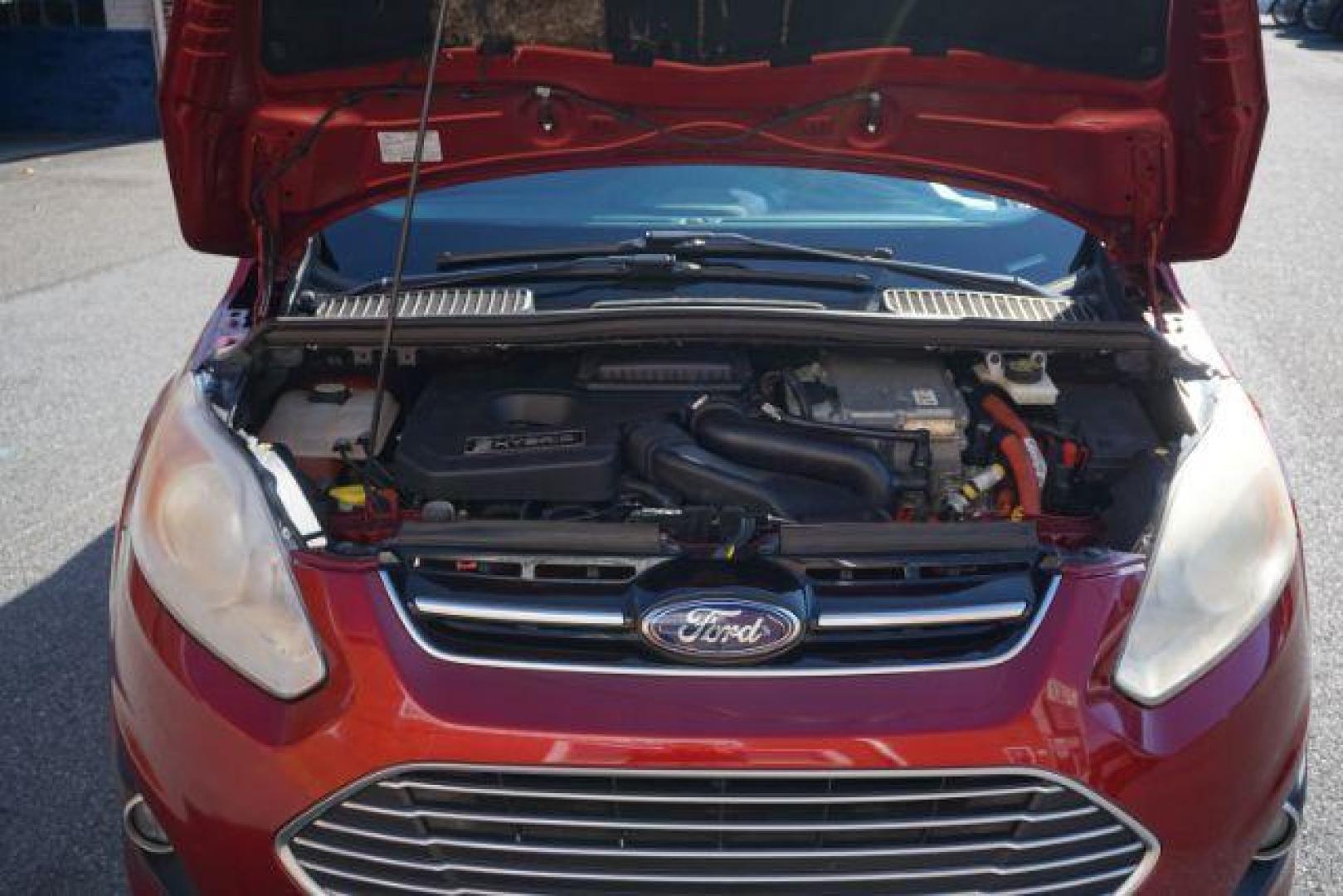 2013 Ruby Red Metallic Tinted Clearcoat /Charcoal Black Ford C-Max Hybrid SEL (1FADP5BU9DL) with an 2L I-4 DOHC engine, located at 312 Centre Ave, Schuylkill Haven, PA, 17972, (570) 593-5278, 40.638130, -76.177383 - Photo#18