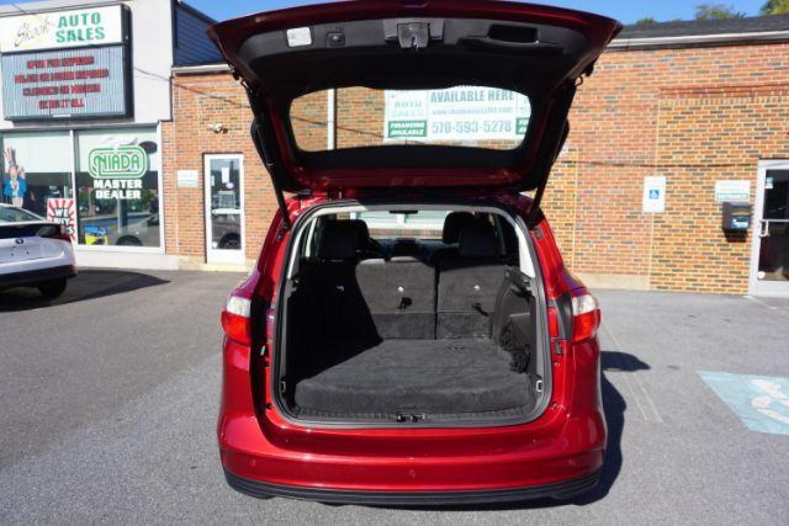 2013 Ruby Red Metallic Tinted Clearcoat /Charcoal Black Ford C-Max Hybrid SEL (1FADP5BU9DL) with an 2L I-4 DOHC engine, located at 312 Centre Ave, Schuylkill Haven, PA, 17972, (570) 593-5278, 40.638130, -76.177383 - Photo#31