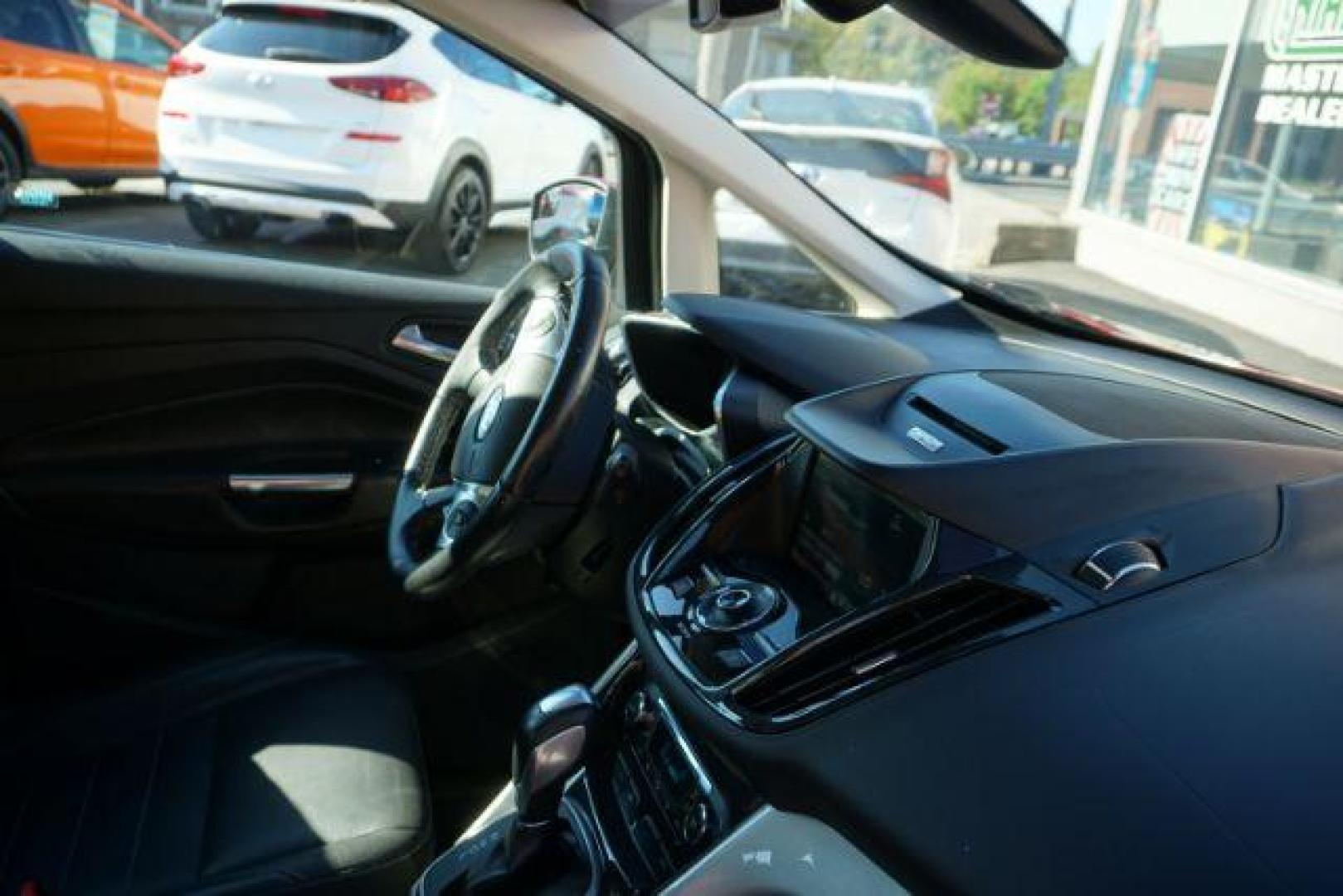 2013 Ruby Red Metallic Tinted Clearcoat /Charcoal Black Ford C-Max Hybrid SEL (1FADP5BU9DL) with an 2L I-4 DOHC engine, located at 312 Centre Ave, Schuylkill Haven, PA, 17972, (570) 593-5278, 40.638130, -76.177383 - Photo#40