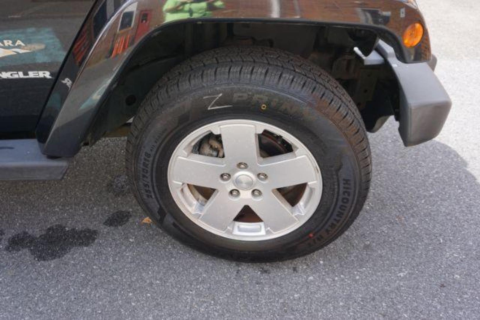 2010 Black Clearcoat/Black Soft Top /Dark Khaki/Medium Khaki Jeep Wrangler Sahara (1J4GA5D10AL) with an 3.8L V-6 regular unleaded engine, located at 312 Centre Ave, Schuylkill Haven, PA, 17972, (570) 593-5278, 40.638130, -76.177383 - Photo#15
