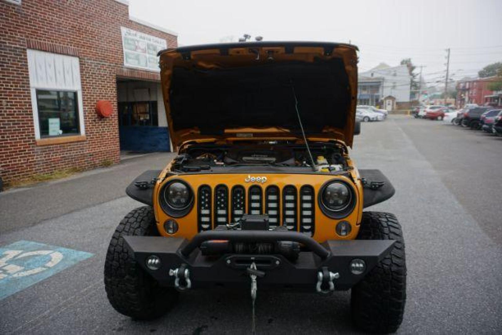 2014 Anvil Clear Coat /Dark Saddle/Black Jeep Wrangler Unlimited Rubicon (1C4BJWFG5EL) with an 3.6L V-6 DOHC engine, located at 312 Centre Ave, Schuylkill Haven, PA, 17972, (570) 593-5278, 40.638130, -76.177383 - Photo#19