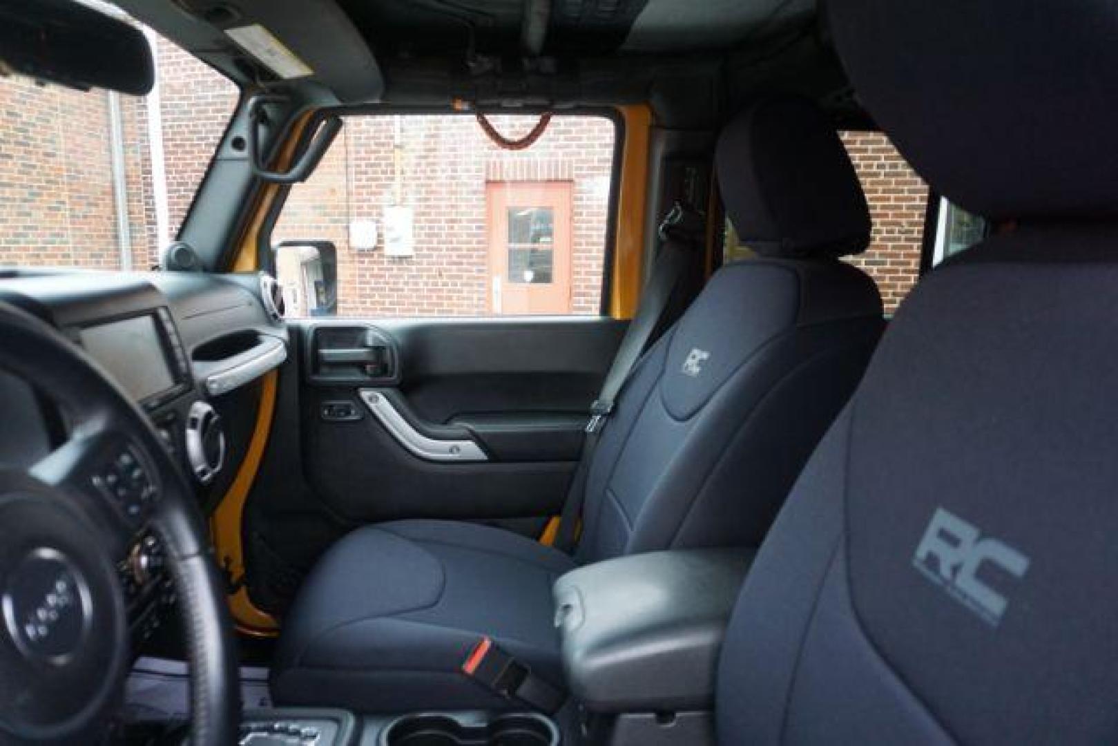 2014 Anvil Clear Coat /Dark Saddle/Black Jeep Wrangler Unlimited Rubicon (1C4BJWFG5EL) with an 3.6L V-6 DOHC engine, located at 312 Centre Ave, Schuylkill Haven, PA, 17972, (570) 593-5278, 40.638130, -76.177383 - Photo#22