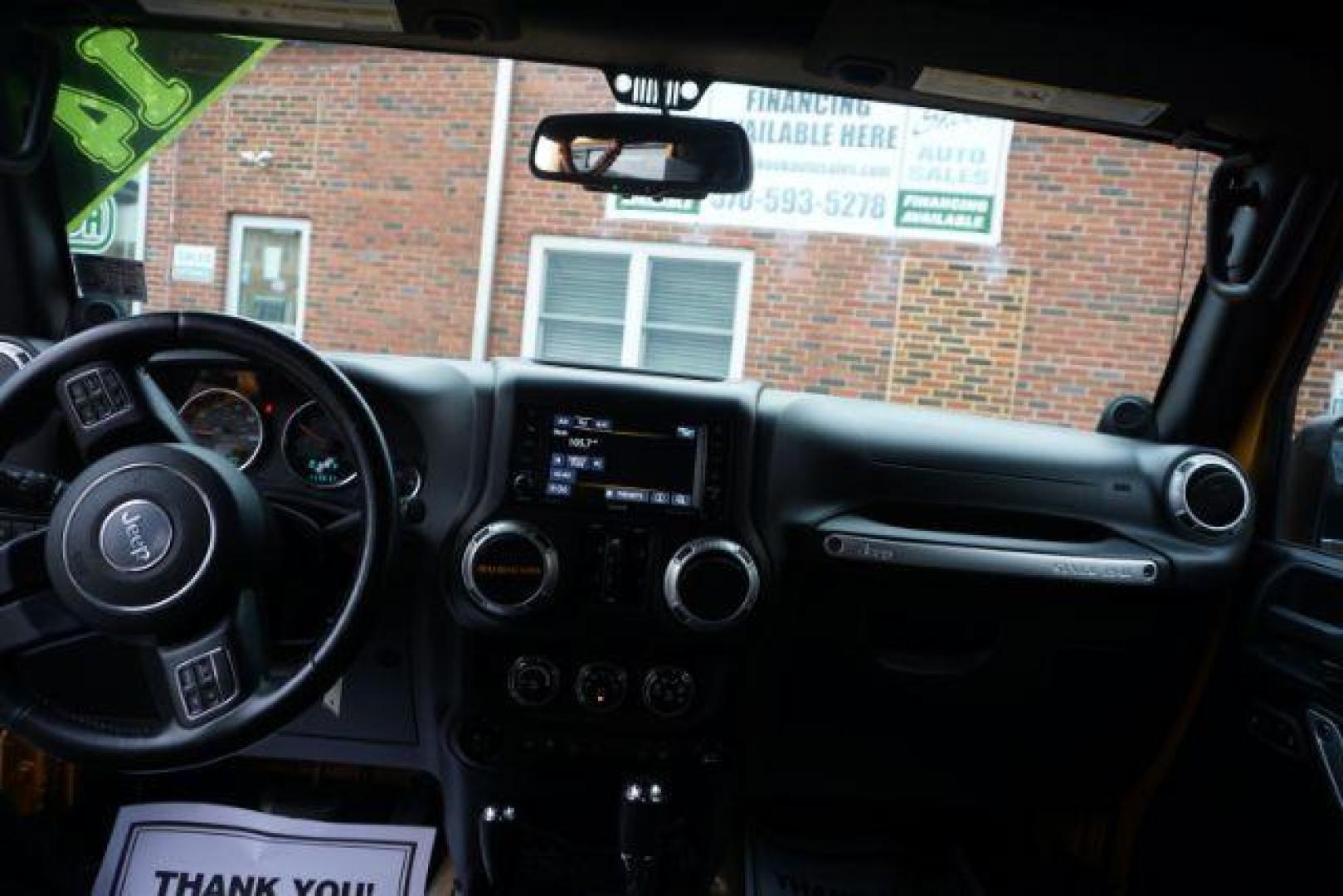 2014 Anvil Clear Coat /Dark Saddle/Black Jeep Wrangler Unlimited Rubicon (1C4BJWFG5EL) with an 3.6L V-6 DOHC engine, located at 312 Centre Ave, Schuylkill Haven, PA, 17972, (570) 593-5278, 40.638130, -76.177383 - Photo#28
