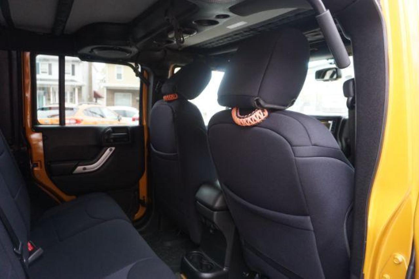 2014 Anvil Clear Coat /Dark Saddle/Black Jeep Wrangler Unlimited Rubicon (1C4BJWFG5EL) with an 3.6L V-6 DOHC engine, located at 312 Centre Ave, Schuylkill Haven, PA, 17972, (570) 593-5278, 40.638130, -76.177383 - Photo#38