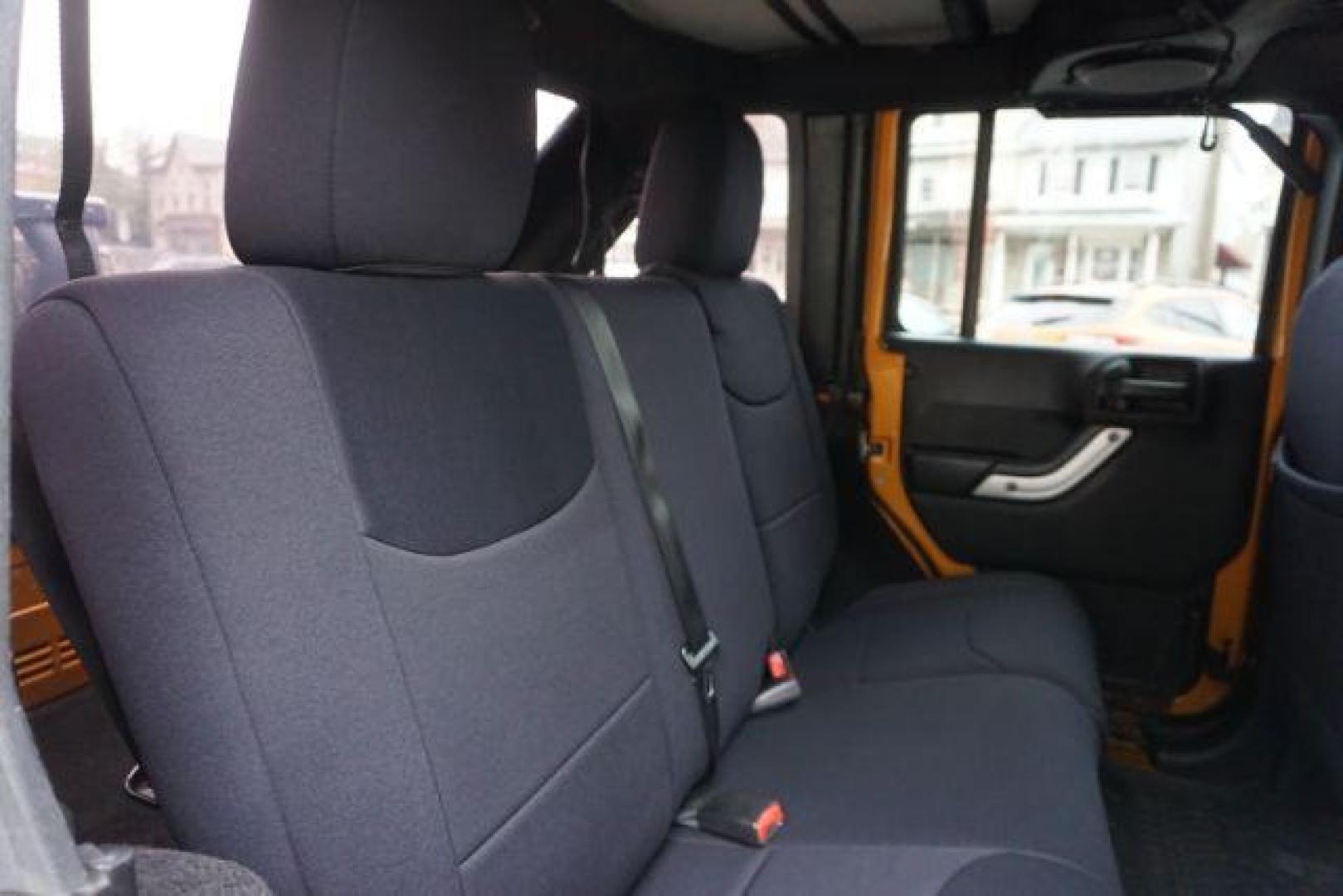 2014 Anvil Clear Coat /Dark Saddle/Black Jeep Wrangler Unlimited Rubicon (1C4BJWFG5EL) with an 3.6L V-6 DOHC engine, located at 312 Centre Ave, Schuylkill Haven, PA, 17972, (570) 593-5278, 40.638130, -76.177383 - Photo#40
